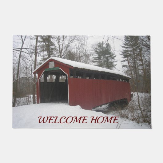 "Über den Fluss und durch den Wald" Fußmatte (Vorderseite)