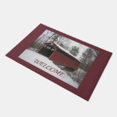 "Über den Fluss und durch den Wald" Fußmatte (Schrägansicht)