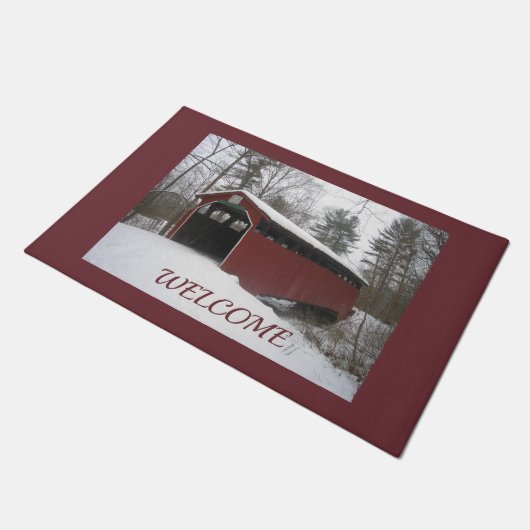 "Über den Fluss und durch den Wald" Fußmatte (Schrägansicht)