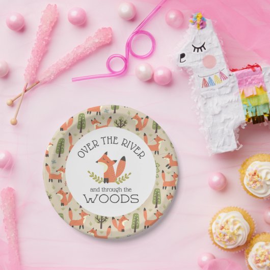 Über den Fluss und durch den Wald Pappteller (Party)