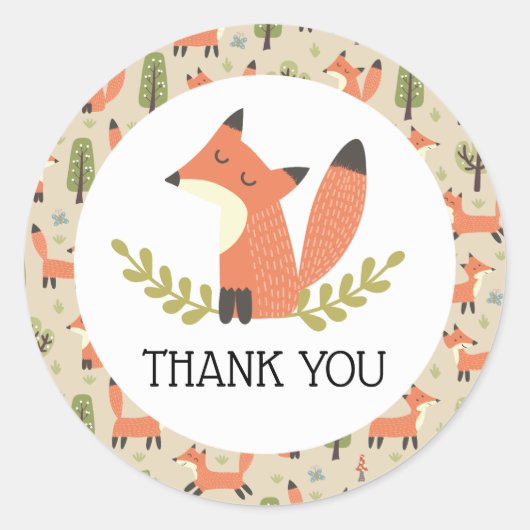 Über den Fluss und durch den Wald Runder Aufkleber (Vorderseite)