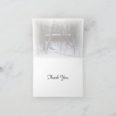 "Über den Fluss und durch den Wald" Vielen Dank Dankeskarte (Innenseite)