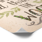 Über den Fluss und durch die Waldlanddruckerei Poster (Ecke)