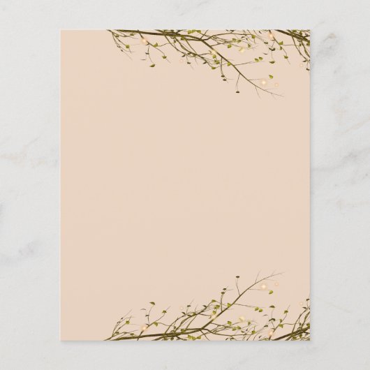 Über den Flyer rustikale Skripteinladung (Rückseite)