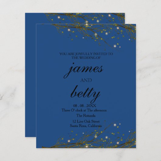 Über den Flyer rustikale Skripteinladung (Vorne/Hinten)