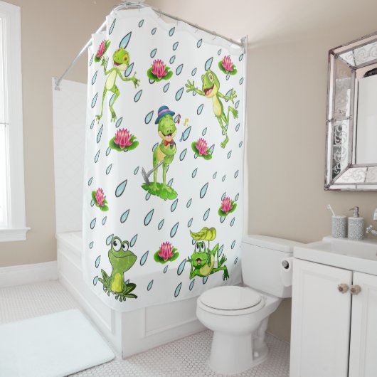 Über den Froschduschvorhang Duschvorhang (Beispiel)