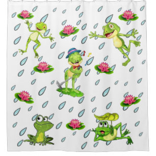 Über den Froschduschvorhang Duschvorhang