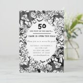 Über den Hill Geburtstagsparty Einladung (Stehend Vorderseite)