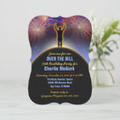 Über den Hill Geburtstagsparty Einladung (Stehend Vorderseite)