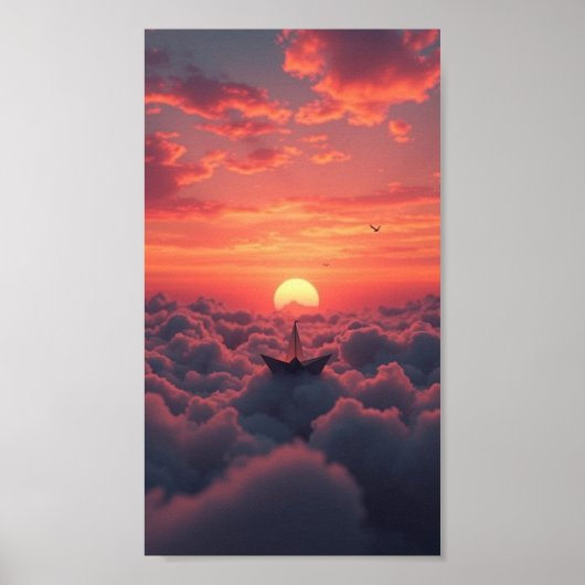 Über den Himmel segeln - Eine Reise durch die Wolk Poster (Vorne)