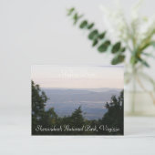 Über den Horizont Postkarte (Stehend Vorderseite)