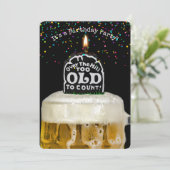 Über den Hügel Einladung zur Geburtstagsparty (Stehend Vorderseite)