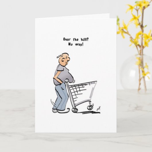 Über den Hügel? Kein Weg! Karte (Gelbe Blume)