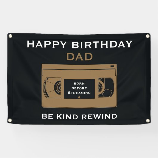 Über den Hügel Nostalgischer Geburtstag Banner (Horizontal)