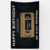 Über den Hügel Nostalgischer Geburtstag Banner (Vertikal)