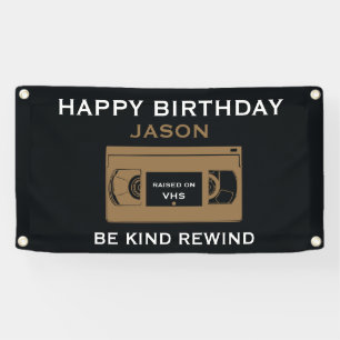 Über den Hügel Nostalgischer Geburtstag Banner