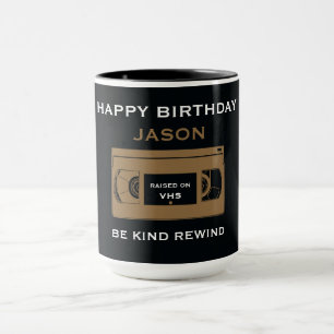 Über den Hügel Nostalgischer Geburtstag Tasse