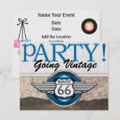Über den Hügel - Route 66 - Oldtimer- SRF Einladung (Vorne/Hinten)