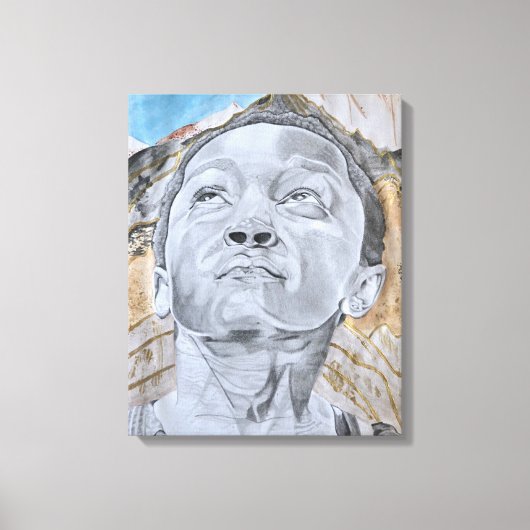 Über den Hügeln, Art Print Leinwanddruck (Vorderseite)