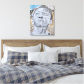 Über den Hügeln, Art Print Leinwanddruck (Insitu (Schlafzimmer))