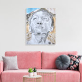 Über den Hügeln, Art Print Leinwanddruck (Insitu (Wohnzimmer))