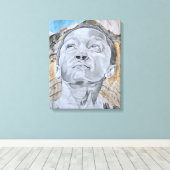 Über den Hügeln, Art Print Leinwanddruck (Insitu (Holzboden))