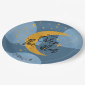 Über den Kindergeburtstag der Mondfantasie Pappteller (Schrägansicht)