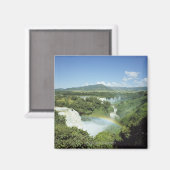 Über den landschaftlichen Iguazu-Wasserfällen in S Magnet (Vorderseite/Rückseite)