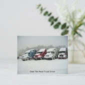 Über den Lkw-Fahrer Postkarte (Stehend Vorderseite)