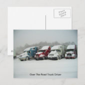 Über den Lkw-Fahrer Postkarte (Vorne/Hinten)