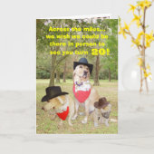 Über den Meilen auf Ihrem Geburtstag… Karte (Gelbe Blume)