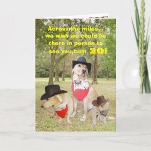 Über den Meilen auf Ihrem Geburtstag… Karte