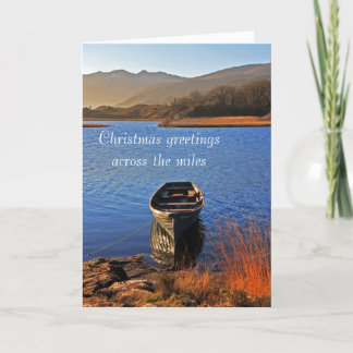 Über den Meilen-Weihnachtsgrüßen Feiertagskarte