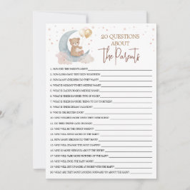 Über den Mond 20 Fragen zur Elternkarte Einladung