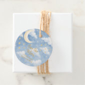 Über den Mond Baby Shower Geschenkanhänger (Beispiel)