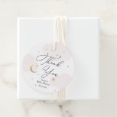 Über den Mond Babyduschteppichen Geschenkanhänger (Beispiel)