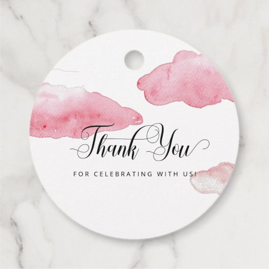 Über den Mond Babyduschteppichen Geschenkanhänger (Rückseite)