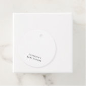 Über den Mond Babyduschteppichen Geschenkanhänger (Beispiel)