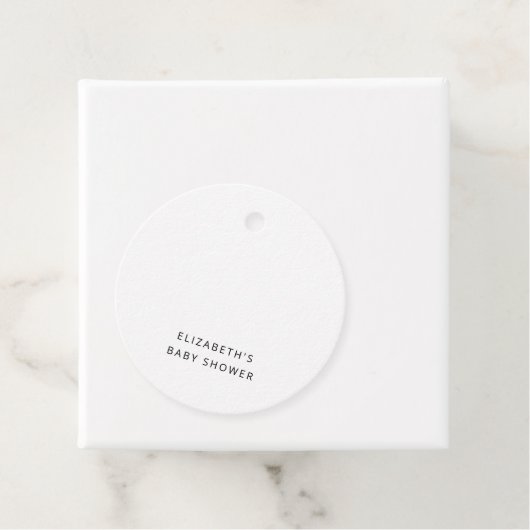 Über den Mond Babyduschteppichen Geschenkanhänger (Beispiel)