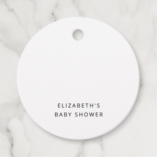 Über den Mond Babyduschteppichen Geschenkanhänger (Vorderseite)