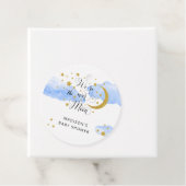 Über den Mond Babyduschteppichen Geschenkanhänger (Beispiel)