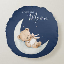 Über den Mond Bär Blau Baby