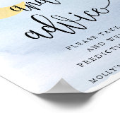 Über den Mond, blaue Vorhersagen und Ratschläge Poster (Ecke)