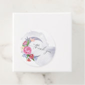 Über den Mond Blume Babydusche danke Geschenkanhänger (Beispiel)