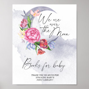 Über den Mond Blume Bücher für Kinder Poster