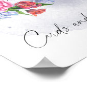 Über den Mond Blume Karten und Geschenke Poster (Ecke)