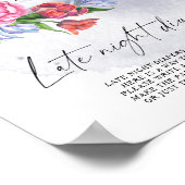 Über den Mond Blume Spätabenteuerspiel Poster (Ecke)