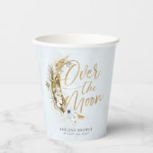 Über den Mond Boho Gold Dust & Clouds Papier Cups Pappbecher (Vorderseite)