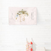 Über den Mond Boho Goldstaub & Wolken Banner (InSitu)
