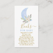 Über den Mond Bücher für Baby Boy Card Begleitkarte (Vorderseite)